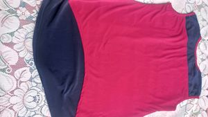 Blue N Dark Red Top