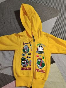 Cute Yellow Kids' Zip-Up Hoodie