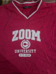 Zoom University Graphic Tee crop top