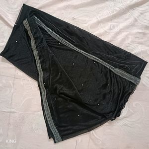 Black Shimmer Shine Saree