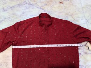 Elegant Maroon Kurta