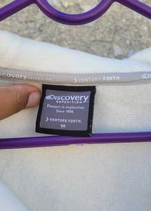 Grey fleece hooded jacket