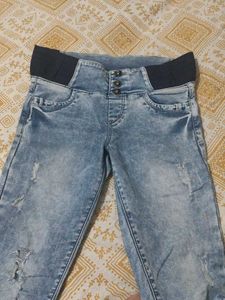 Distressed Denim Pant