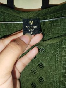 Elegant Olive Green Kurti