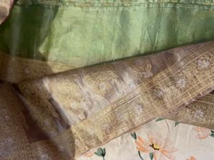 Green Floral Saree