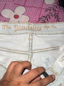 Light Wash Denim Shorts