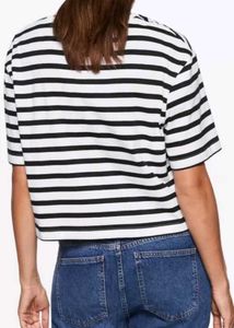 Striped Cropped Tee