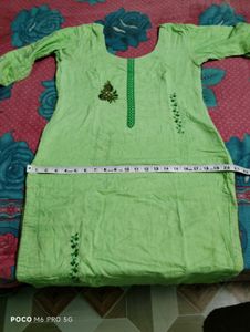 Green Salwar Pants Kurti Free