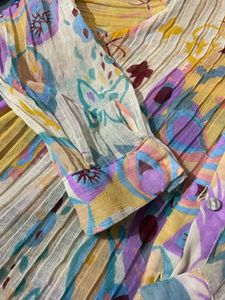 Floral Print Button-Up Shirt