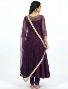 Elegant Purple Dress Set