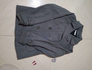 Gray Button-Up Jacket