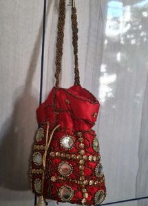 Red Potli Bag