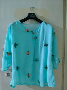 Floral Embroidered Top