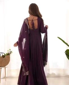 Elegant Maroon Anarkali Suit