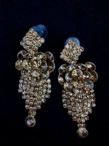 Sparkling Rhinestone Dangle Earrings