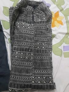 Black Pants &amp; Patterned Top