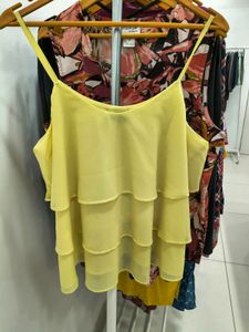 Yellow Layered Cami Top