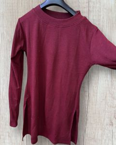Maroon Tunic Top