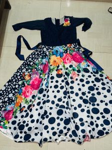 Floral &amp; Polka Dot Party Dress