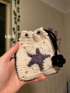 Crochet Star Pouches (Set of Two)