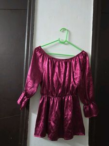 Chic light purple Off-Shoulder Top first S/M