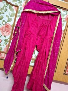 Orange Pink salwar Suit