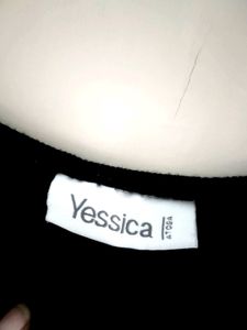 Black Scoop Neck Top