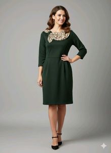 Elegant black Midi Dress