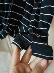 Black Stripped Top