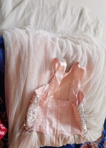 Sparkly Baby Pink Party Dress