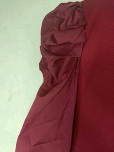Full Sleeve Maroon Top