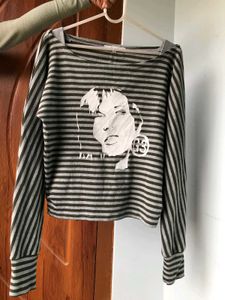 Grunge Off Shoulder Top