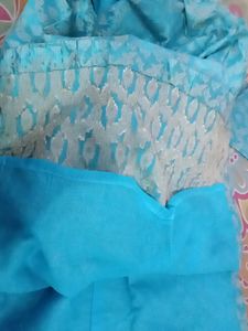 Sky Blue Silk Pant Suit....