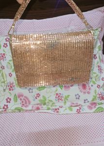 Rose Gold Rhinestone Bag