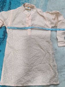 Peach Chicken Kari Kurta New
