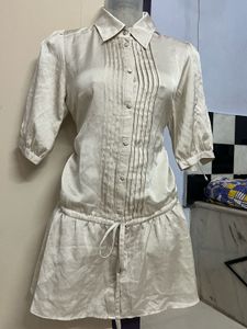Korean Silk Collar One Piece