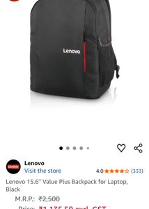Lenovo Backpack- 2 bags