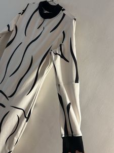 Abstract Print Long Sleeve Dress