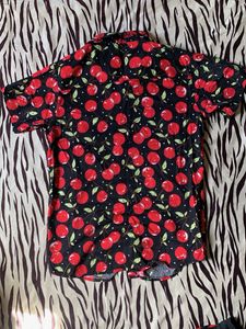 Cherry Print Matching Set