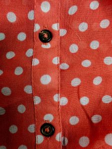 Polka Dots Sleeveless Top