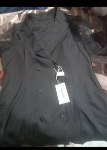 Sheer Sleeve Blazer Mini Dress