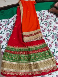 Red Lahenga With Dupatta