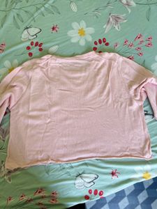 pink semi woolen top-2