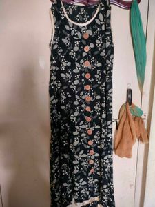 Black Floral Kurti