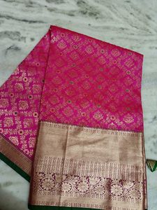 Pink Banarasi Silk Saree