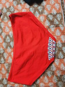 red preloved brief