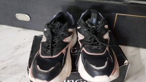 HRX Black Chunky Sneakers