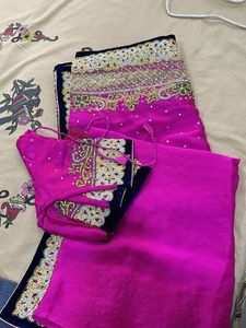 Heavy Border Saree