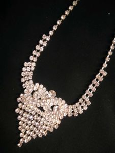 Sparkling Rhinestone Statement Necklace