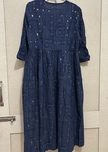 Elegant Blue Printed Kurta
